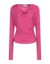 Moschino Jeans Woman Top Magenta Size 10 Viscose