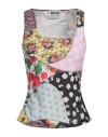 Moschino Jeans Woman Top Pink Size 8 Polyester, Elastane