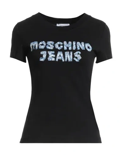 Moschino Jeans Woman T-shirt Black Size L Cotton