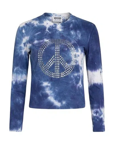 Moschino Jeans Woman T-shirt Blue Size Xs Cotton