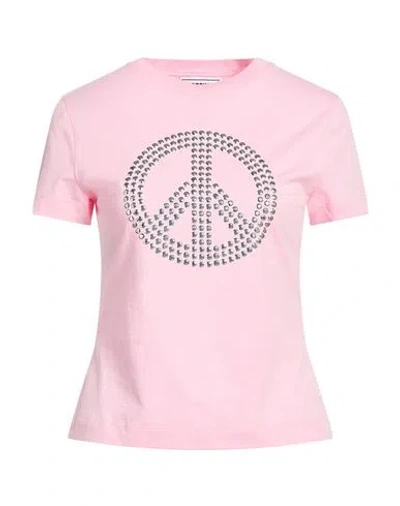 Moschino Jeans Woman T-shirt Light Pink Size S Cotton