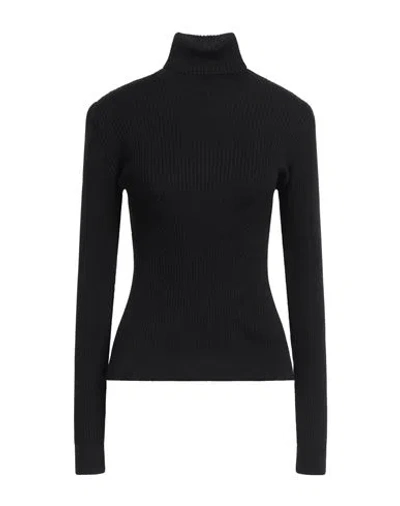 Moschino Jeans Woman Turtleneck Black Size Xl Acrylic, Virgin Wool