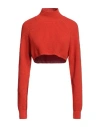 Moschino Jeans Woman Turtleneck Red Size L Polyamide, Viscose, Wool, Cashmere