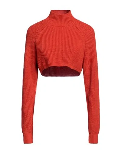 Moschino Jeans Woman Turtleneck Red Size L Polyamide, Viscose, Wool, Cashmere