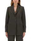 Moschino Jeans Wool Blend Jacket In Multi