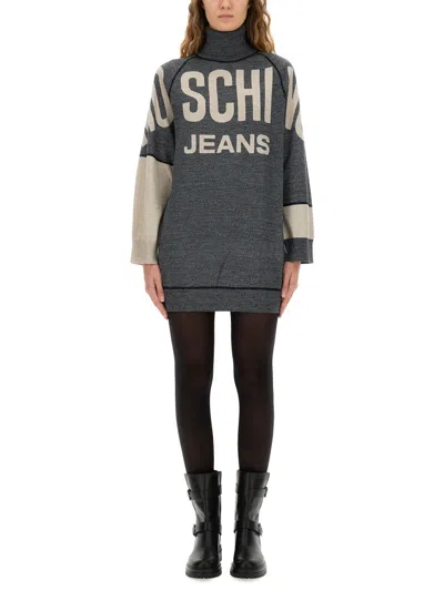 Moschino Jeans Wool Suit In Gray