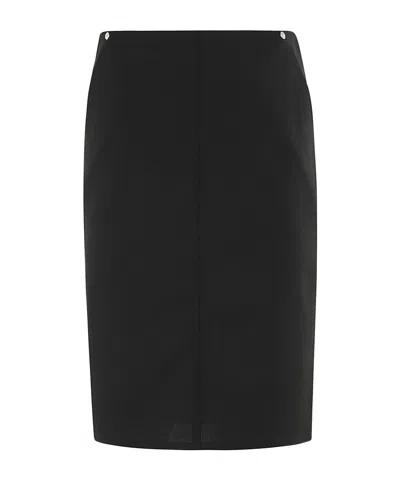 MOSCHINO MOSCHINO JEANS ZIPPED MIDI SKIRT