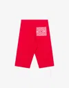 Moschino Jersey Cycling Shorts Logo Print In Red