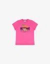 Moschino Jersey T-shirt Teddy Bear In Pink