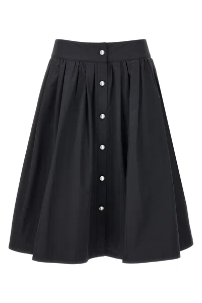 MOSCHINO MOSCHINO JEWEL BUTTON NYLON BLEND SKIRT