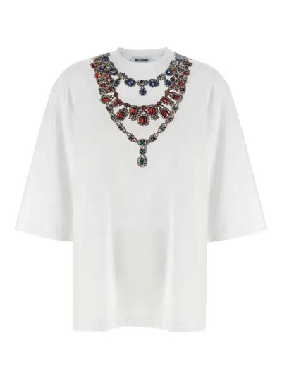 Moschino Jewel Print T-shirt In White