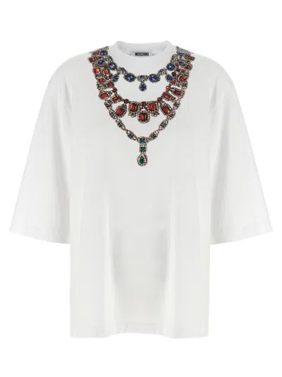Moschino Jewel Print T-shirt In White
