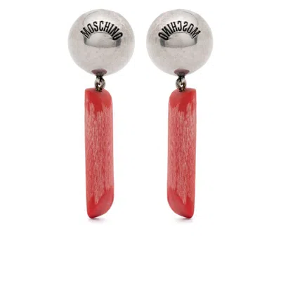 Moschino Jewellery In Silver/red