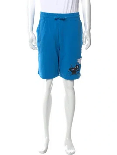 Pre-owned Moschino Jogger Shorts In Blue