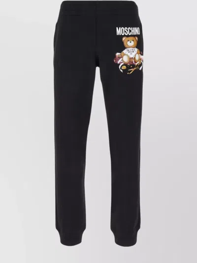 Moschino Joggers Cotton Elastic Waistband