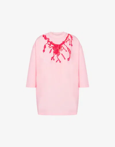 Moschino Judy Blame Jersey T-shirt In Pink