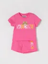 Moschino T-shirt And Shorts Set In Azalea