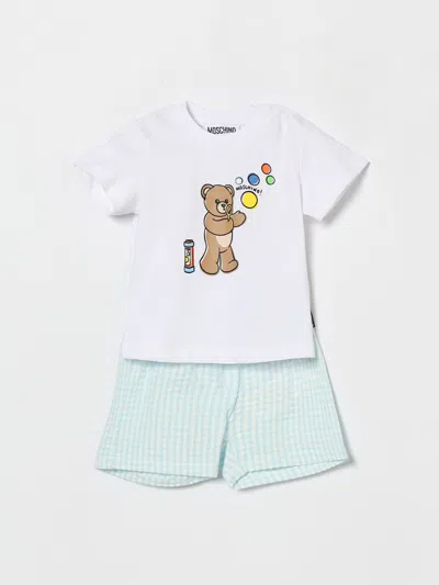 Moschino Babies' Romper Kids  In White