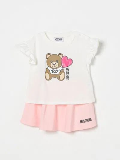 Moschino Babies' Jumpsuit  Kids Color White