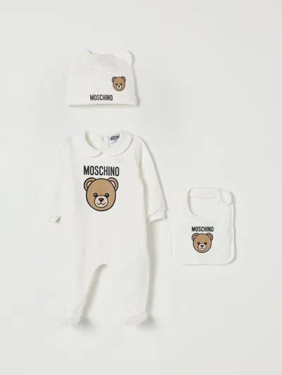 Moschino Babies' Jumpsuit  Kids Color White
