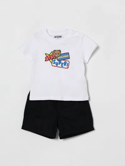 Moschino Babies' Romper Kids  In White