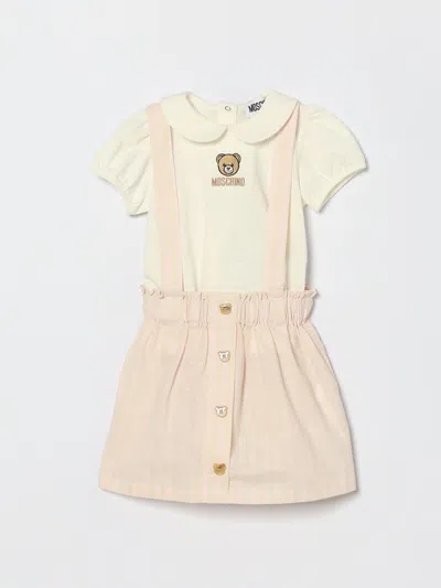 Moschino Babies' ロンパース  ボーイ カラー ホワイト In Neutral