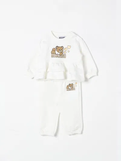 Moschino Babies' Jumpsuit  Kids Color White In Weiss