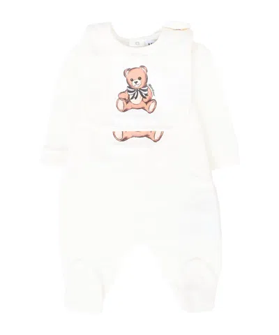 Moschino Kids' Jumpsuit Set In White