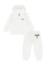 Moschino Jumpsuit With Bear Logo In White