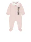 Moschino Jumpsuit With Logo In Pink