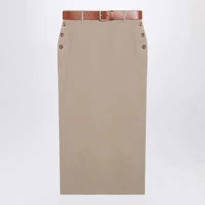 MOSCHINO JUPE WITH BEIGE WOOL SKIRT