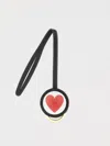Moschino Portachiavi Heart  Couture In Pelle