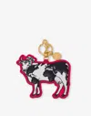 Moschino Keychain Archive Cow In Red