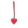 Moschino Heart-shaped Keyring In Red