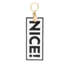 Moschino Slogan-print Keyring In Multicolor