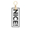 Moschino Slogan-print Keyring In Multicolor