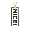 Moschino Slogan-print Keyring In Multicolor