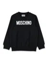 Moschino Kid - Cotton Logo Sweatshirt In Black