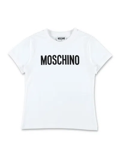 Moschino Kid - Logo Print T-shirt In White