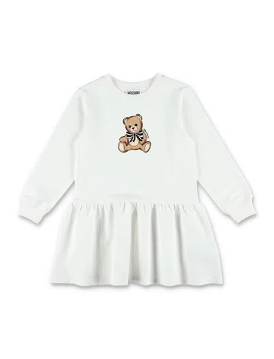 Moschino Kid - Sweatshirt Mini Dress In Gray