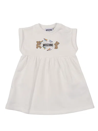 Moschino Kid Abito M/c O S/m In White