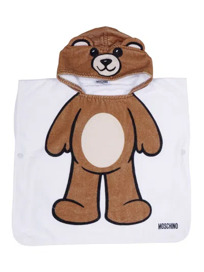 Moschino Kid Accappatoio In White