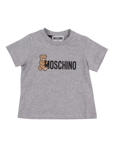 Moschino Kid Blusa M/c In Gray