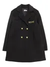 Moschino Kid Coat In Black