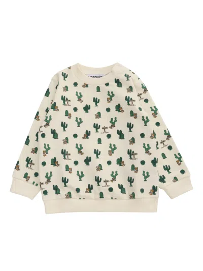 Moschino Kid Kids' Cream-colored Sweatshirt In White