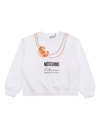 Moschino Kid Girocollo M/l In White