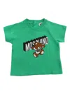 Moschino Kid Green T-shirt With Logo In Green