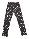 Moschino Kid Leggings In Black