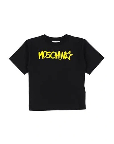 Moschino Kid Babies'  Maxi T-shirt M/c Toddler Girl T-shirt Yellow Size 6 Cotton, Elastane