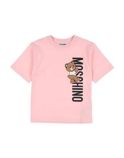 Moschino Kid Babies'  Maxi T-shirt M/c Toddler T-shirt Light Pink Size 6 Cotton, Elastane